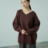 アルパカタッチVネックニットプルオーバー≪手洗い可能≫ | VICKY | 詳細画像5 