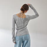 ストリング付バレエネックリブニット≪手洗い可能≫ | VICKY | 詳細画像10 