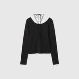 ストリング付バレエネックリブニット≪手洗い可能≫ | VICKY | 詳細画像14 