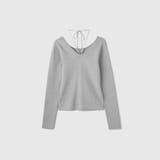 ストリング付バレエネックリブニット≪手洗い可能≫ | VICKY | 詳細画像16 