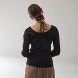 ストリング付バレエネックリブニット≪手洗い可能≫ | VICKY | 詳細画像3 