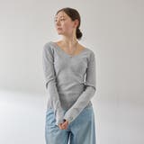 ストリング付バレエネックリブニット≪手洗い可能≫ | VICKY | 詳細画像9 