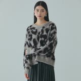 レオパードジャガードシャギーニットプルオーバー | VICKY | 詳細画像1 