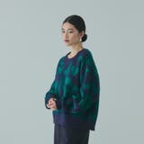 レオパードジャガードシャギーニットプルオーバー | VICKY | 詳細画像2 