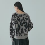 レオパードジャガードシャギーニットプルオーバー | VICKY | 詳細画像6 