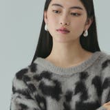 レオパードジャガードシャギーニットプルオーバー | VICKY | 詳細画像7 