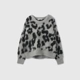 レオパードジャガードシャギーニットプルオーバー | VICKY | 詳細画像9 