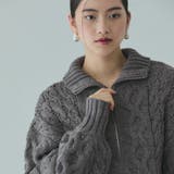 バルキーケーブルハーフジップニット≪手洗い可能≫ | VICKY | 詳細画像10 