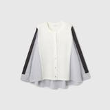 異素材切替クルーネックニットカーディガン | VICKY | 詳細画像8 