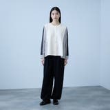 異素材切替クルーネックニットカーディガン | VICKY | 詳細画像5 