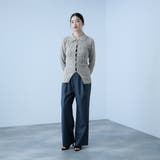 <陰影で魅せる>ツイード風MIXスラブポロカーデ | VICKY | 詳細画像12