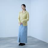 <陰影で魅せる>ツイード風MIXスラブポロカーデ | VICKY | 詳細画像7