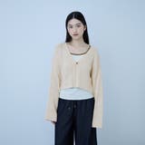 テープヤーンショート丈カーディガン | VICKY | 詳細画像2 