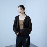 テープヤーンショート丈カーディガン | VICKY | 詳細画像5 