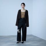 テープヤーンショート丈カーディガン | VICKY | 詳細画像6 