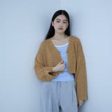 テープヤーンショート丈カーディガン | VICKY | 詳細画像8 