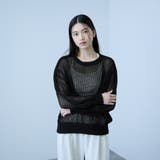 ブラック | クルーネックワイドプルオーバー | VICKY