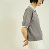 レーヨンナイロン配色ポロニット | VICKY | 詳細画像12