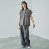 ストライプフェイスキーネックブラウス≪洗濯機で洗える≫ | VICKY | 詳細画像10