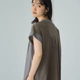 ストライプフェイスキーネックブラウス≪洗濯機で洗える≫ | VICKY | 詳細画像9