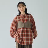 オンブレーチェックオーバーサイズシャツ≪手洗い可能≫ | VICKY | 詳細画像2