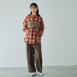 オンブレーチェックオーバーサイズシャツ≪手洗い可能≫ | VICKY | 詳細画像4