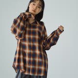 オンブレーチェックオーバーサイズシャツ≪手洗い可能≫ | VICKY | 詳細画像8