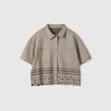 スカラップヘムカットスウェードシャツ≪手洗い可能≫ | VICKY | 詳細画像10