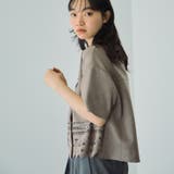 スカラップヘムカットスウェードシャツ≪手洗い可能≫ | VICKY | 詳細画像3