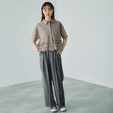 スカラップヘムカットスウェードシャツ≪手洗い可能≫ | VICKY | 詳細画像4