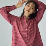 レッド系その他 | ドビーチェックマルチブラウス≪手洗い可能≫ | VICKY
