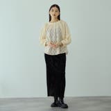 フラワーレーススモックブラウス≪手洗い可能≫ | VICKY | 詳細画像2