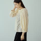フラワーレーススモックブラウス≪手洗い可能≫ | VICKY | 詳細画像4