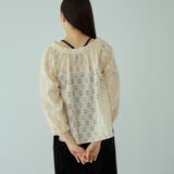 フラワーレーススモックブラウス≪手洗い可能≫ | VICKY | 詳細画像5