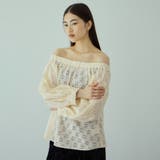 オフホワイト | フラワーレーススモックブラウス≪手洗い可能≫ | VICKY