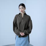 チャコールグレー | ポケットスキッパーシャツ | VICKY