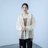 オフホワイト | リネンライクボイルシャツ | VICKY