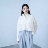 オフホワイト | バックロング フォルムシャツ | VICKY