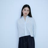 ブルー | バックロング フォルムシャツ | VICKY