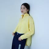 イエロー | バックロング フォルムシャツ | VICKY