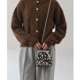 ブラック系その他 | ジャガード巾着ミニバッグ | VICKY