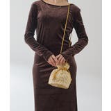 ゴールド系その他 | ジャガード巾着ミニバッグ | VICKY