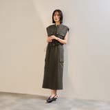 ダークグレー | 【SET】ダンボールニットベスト×スカート2ピース | ketty