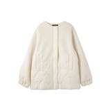 ダンボール中綿切り替えノーカラージャケット≪手洗い可能≫ | ketty | 詳細画像11