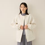 ダンボール中綿切り替えノーカラージャケット≪手洗い可能≫ | ketty | 詳細画像2