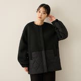 ダンボール中綿切り替えノーカラージャケット≪手洗い可能≫ | ketty | 詳細画像7