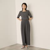 ランダムリブボーダーハーフスリーブカットソー≪手洗い可能≫ | ketty | 詳細画像11