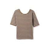 ランダムリブボーダーハーフスリーブカットソー≪手洗い可能≫ | ketty | 詳細画像14