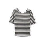 ランダムリブボーダーハーフスリーブカットソー≪手洗い可能≫ | ketty | 詳細画像16