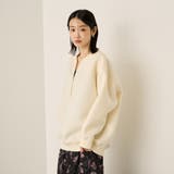 ソフトダンボールハーフZIPプルオーバー≪手洗い可能≫ | ketty | 詳細画像1